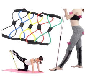 Kit Elástico de Resistência Multifuncional | Treino em Casa e Academia